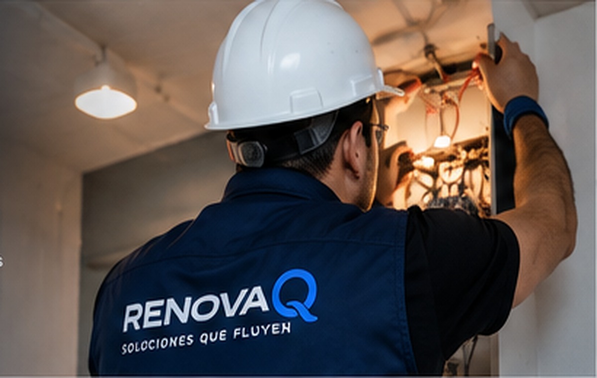 Técnico RENOVA realizando mantenimiento